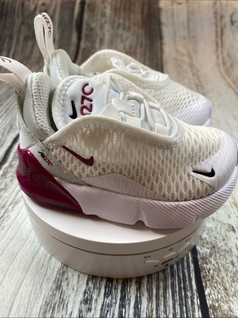Nike Air Max 270 Toddler Sneakers White Pink Size 4C DD1646-124 - Picture 3 of 6